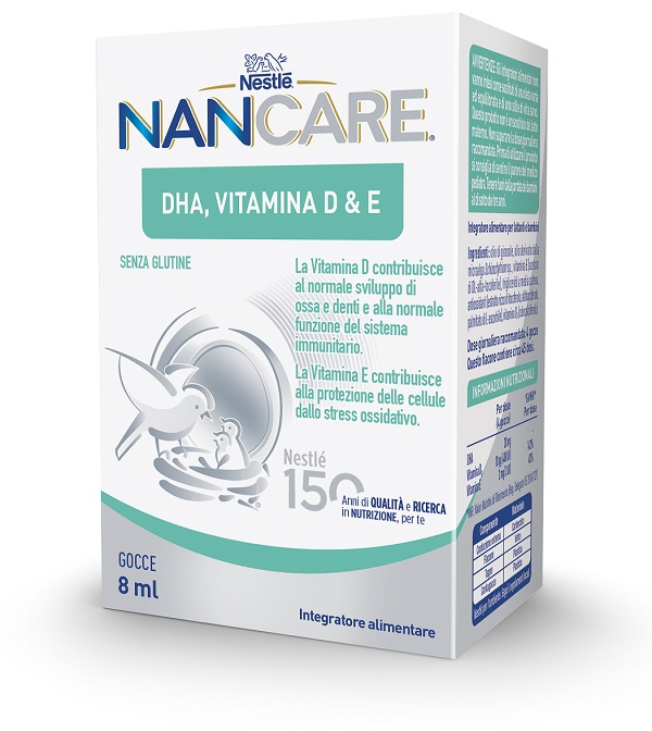 NESTLE' NANCARE DHA VITAMINA D&E GOCCE 8 ML - Farmacianuova.eu