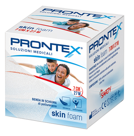 BENDA IN SCHIUMA PRONTEX SKIN FOAM M 27 X 7 CM BIANCO - Farmacianuova.eu