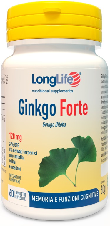 LONGLIFE GINKGO FORTE 60 TAVOLETTE - Farmacianuova.eu