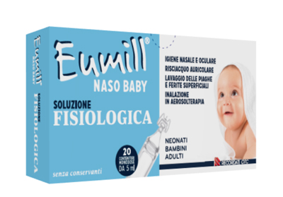 EUMILL NASO BABY SOLUZIONE FISIOLOGICA 20 CONTENITORI MONODOSE 5 ML - Farmacianuova.eu