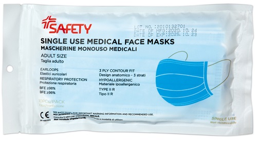 MASCHERINA CHIRURGICA 10 PEZZI - Farmacianuova.eu