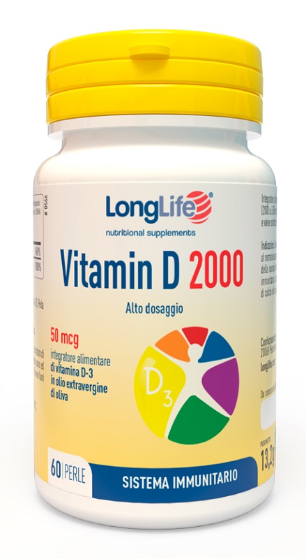 LONGLIFE VITAMIN D 2000 UI 60 PERLE - Farmacianuova.eu