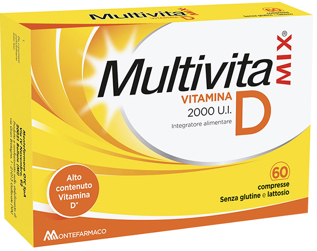 MULTIVITAMIX VITAMINA D 2000 UI 60 COMPRESSE - Farmacianuova.eu