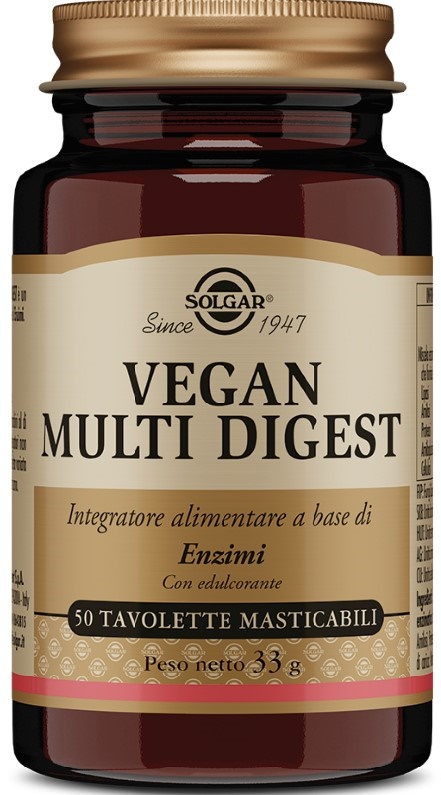 VEGAN MULTI DIGEST 50 TAVOLETTE MASTICABILI - Farmacianuova.eu
