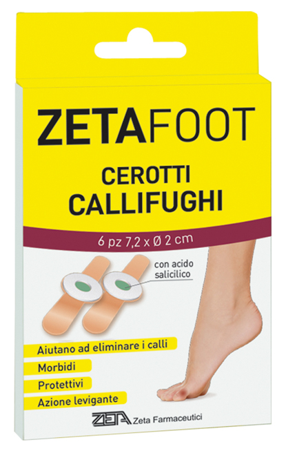 ZETAFOOT CEROTTO CALLIFUGO DISCHETTO CENTRALE CON ASTUCCIO 6 PEZZI - Farmacianuova.eu