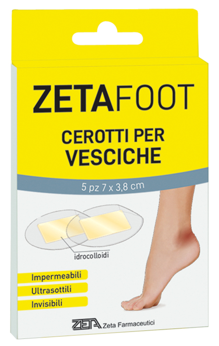 ZETAFOOT CEROTTO IDROCOLLOIDALE VESCICHE SP 5 PEZZI - Farmacianuova.eu