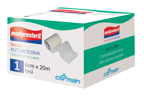 MEDIPRESTERIL BENDA AUTOADESIVA 6X2000 CM 1 PEZZO - Farmacianuova.eu