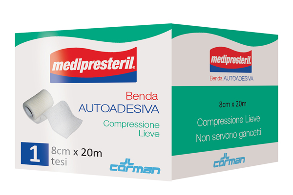 MEDIPRESTERIL BENDA AUTOADESIVA 8X2000 CM 1 PEZZO - Farmacianuova.eu