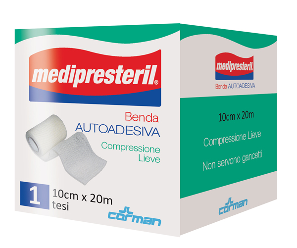 MEDIPRESTERIL BENDA AUTOADESIVA 10X2000 CM 1 PEZZO - Farmacianuova.eu