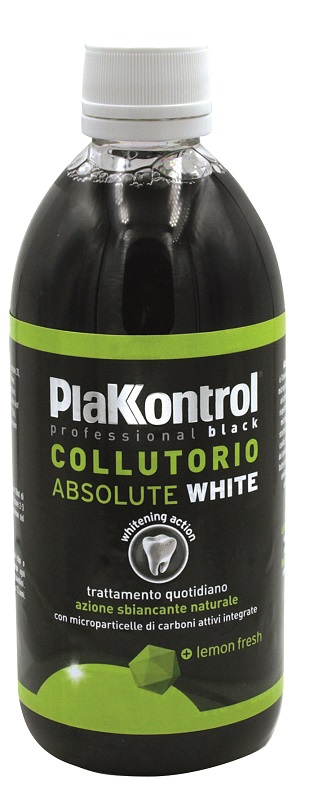 PLAKKONTROL ABSOLUTE WHITE COLLUTORIO BLACK 500 ML - Farmacianuova.eu