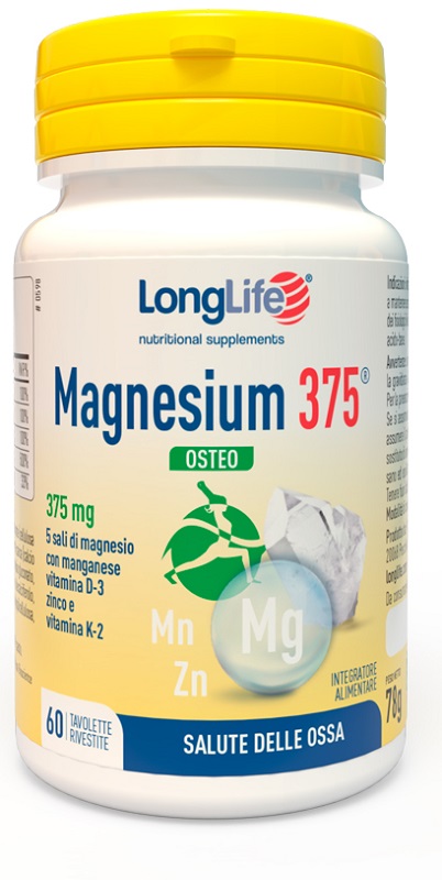 LONGLIFE MAGNESIUM 375 OSTEO 60 TAVOLETTE - Farmacianuova.eu