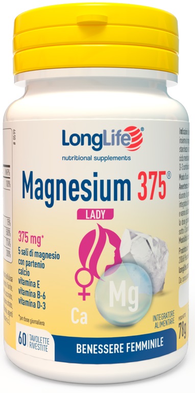 LONGLIFE MAGNESIUM 375 LADY 60 TAVOLETTE - Farmacianuova.eu