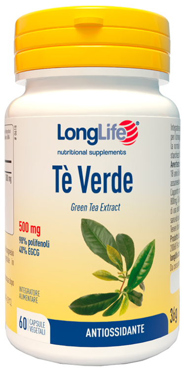 LONGLIFE TE' VERDE 500MG 60 CAPSULE - Farmacianuova.eu