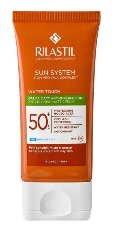 RILASTIL SUN SYSTEM WATER TOUCH MAT CREMA SPF50+ 50 ML - Farmacianuova.eu