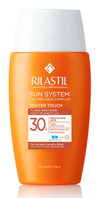 RILASTIL SUN SYSTEM WATER TOUCH FLUIDO SPF30 50 ML - Farmacianuova.eu