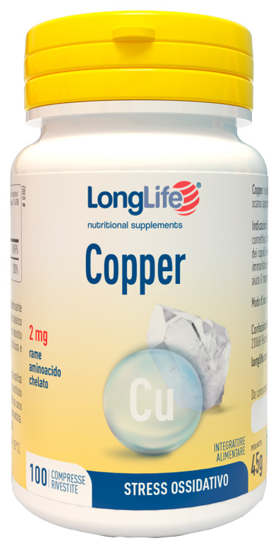 LONGLIFE COPPER 100 COMPRESSE RIVESTITE - Farmacianuova.eu