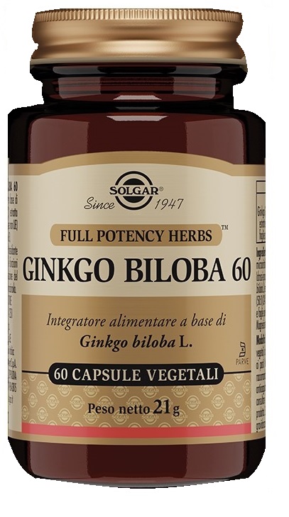 GINKGO BILOBA 60 60 CAPSULE VEGETALI - Farmacianuova.eu