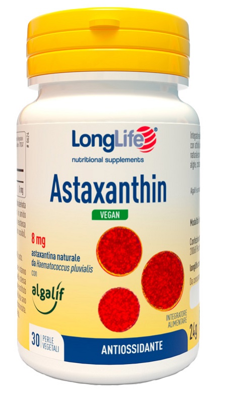 LONGLIFE ASTAXANTHIN VEGAN 30 PERLE - Farmacianuova.eu