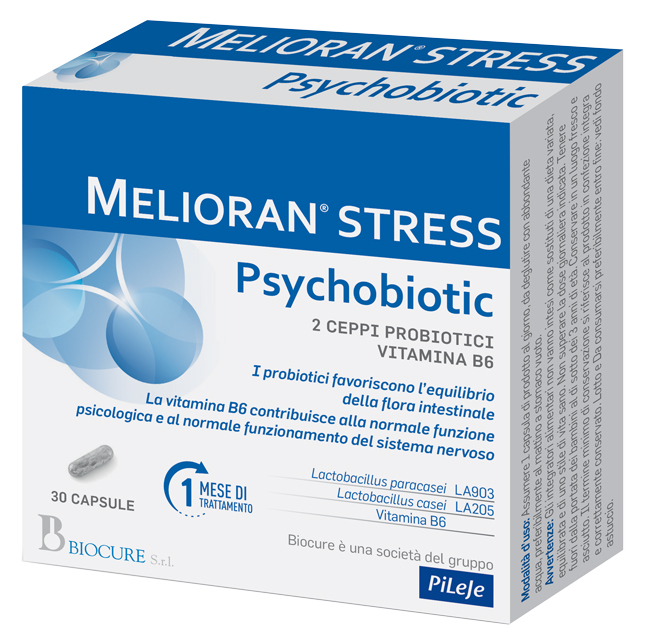 MELIORAN STRESS PSYCHOBIOTIC 30 CAPSULE - Farmacianuova.eu
