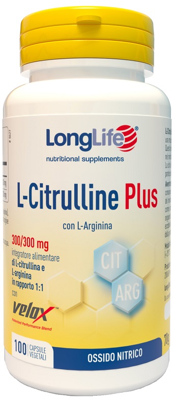 LONGLIFE L-CITRULLINE PLUS 100 CAPSULE VEGETALI - Farmacianuova.eu