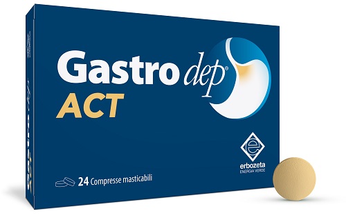 GASTRODEP ACT 24 COMPRESSE MASTICABILI - Farmacianuova.eu