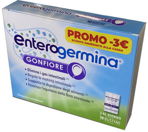 ENTEROGERMINA GONFIORE 10 BUSTINE 4 G PROMO - Farmacianuova.eu