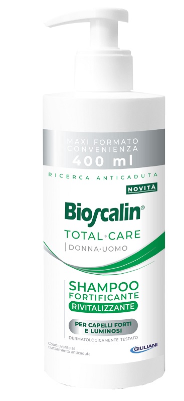 BIOSCALIN TOTAL CARE SHAMPOO FORTIFICANTE RIVITALIZZANTE 400 ML - Farmacianuova.eu