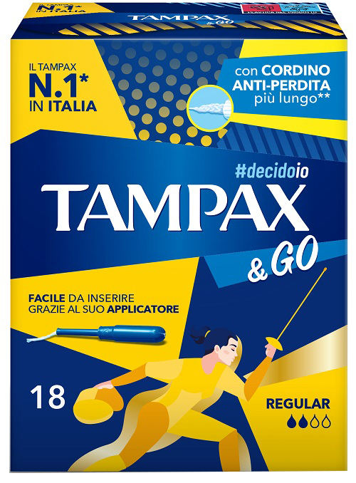 TAMPAX &GO REGULAR 18 PEZZI - Farmacianuova.eu