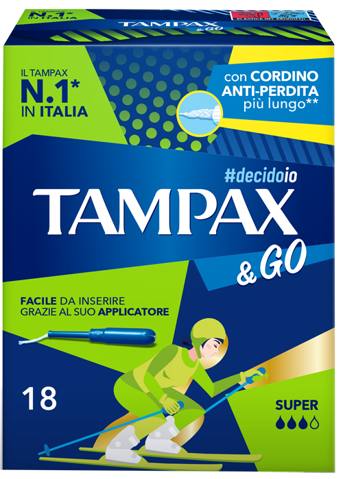 TAMPAX &GO SUPER 18 PEZZI - Farmacianuova.eu