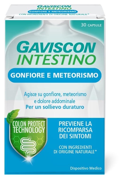 GAVISCON INTESTINO GONFIORE E METEORISMO 30 CAPSULE - Farmacianuova.eu