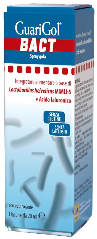GUARIGOL BACT SPRAY 20 ML GUSTO FRAGOLA CON EDULCORANTE SENZA GLUTINE SENZA LATTOSIO - Farmacianuova.eu