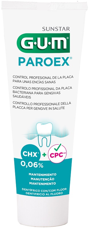 GUM PAROEX 0,06 CHX DENTIFRICIO AL FLUORO 75 ML - Farmacianuova.eu