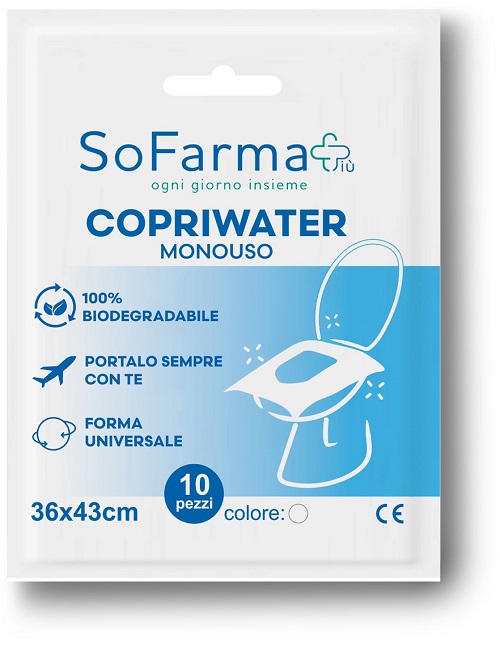 COPRIWATER MONOUSO 10 PEZZI SOFARMAPIU' - Farmacianuova.eu