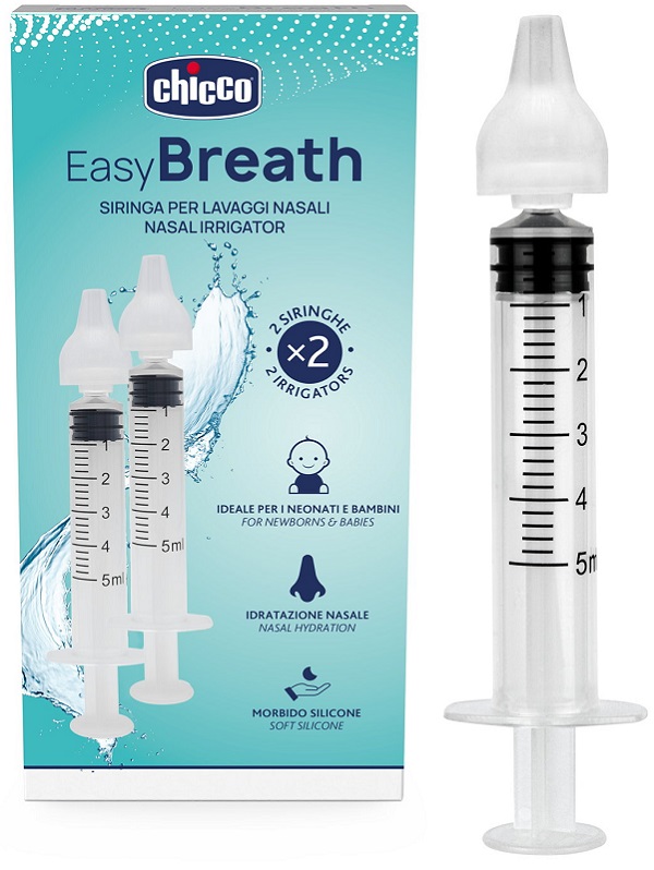 SIRINGA NASALE LAVAGGI EASY BREATH CHICCO 2 PEZZI - Farmacianuova.eu