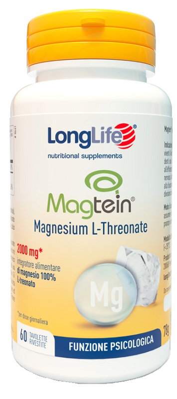 LONGLIFE MAGTEIN MAGNESIO L-THREONATO 60 TAVOLETTE RIVESTITE - Farmacianuova.eu