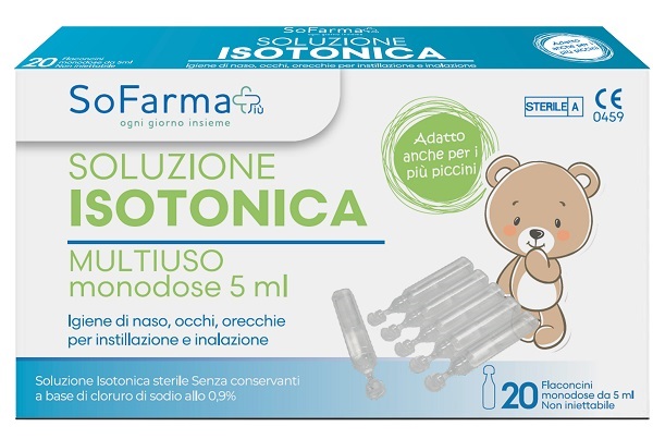 SOLUZIONE SALINA 0,9% 20 FLACONI 5 ML SOFARMAPIU' - Farmacianuova.eu