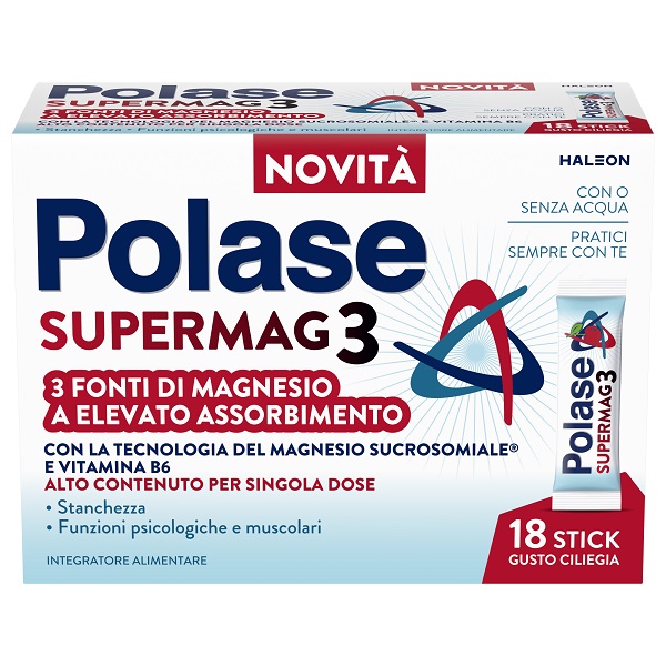 POLASE SUPERMAG3 18 STICK DA 2 G GUSTO CILIEGIA - Farmacianuova.eu
