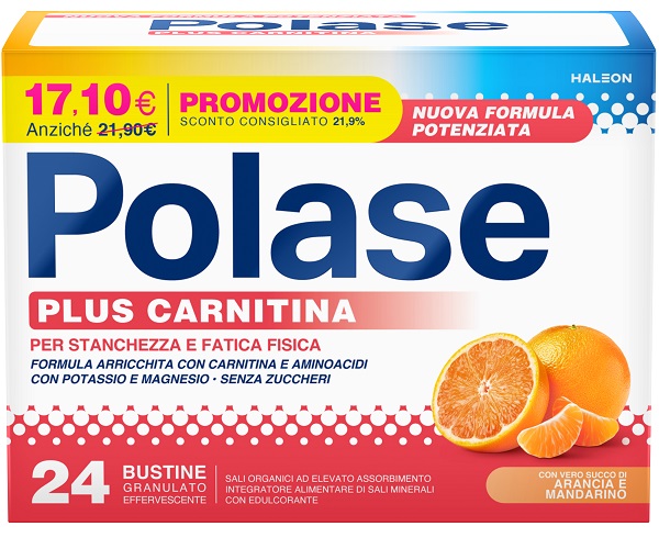POLASE PLUS CARNITINA PROMO 24 BUSTINE GRANULATO EFFERVESCENTE DA 6,8 G - Farmacianuova.eu