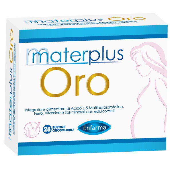 MATERPLUS ORO 28 BUSTINE OROSOLUBILI DA 1,8 G CON EDULCORANTI - Farmacianuova.eu