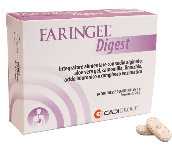 FARINGEL DIGEST 20 COMPRESSE DEGLUTIBILI - Farmacianuova.eu