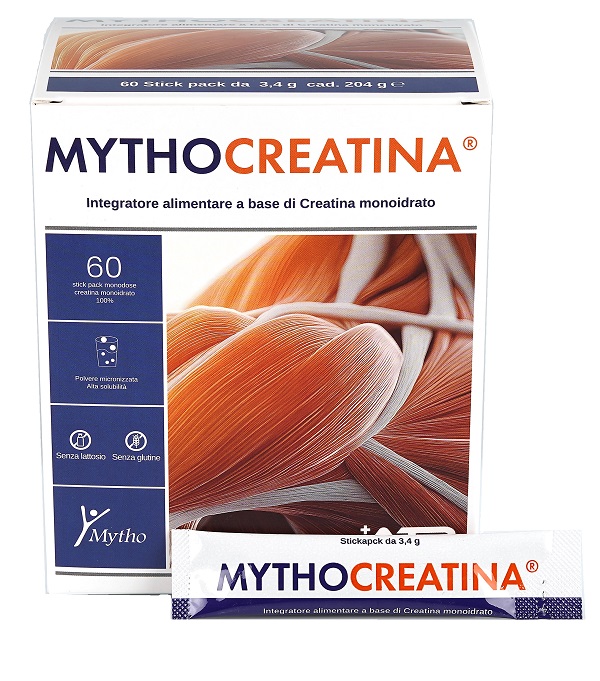 MYTHOCREATINA 60 STICK PACK SENZA GLUTINE SENZA LATTOSIO - Farmacianuova.eu