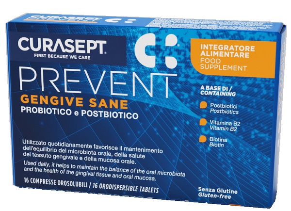 CURASEPT PREVENT GENGIVE SANE 16 COMPRESSE OROSOLUBILI - Farmacianuova.eu