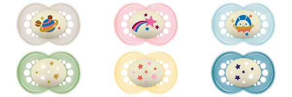 MAM SUCCHIETTO ORIGINAL NIGHT 6+ MESI SILICONE 2 PEZZI - Farmacianuova.eu