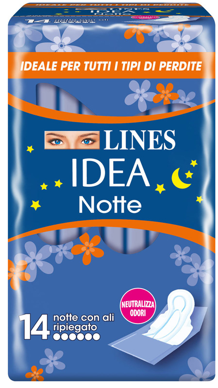 LINES IDEA NOTTE CON ALI RIPIEGATE 14 PEZZI - Farmacianuova.eu