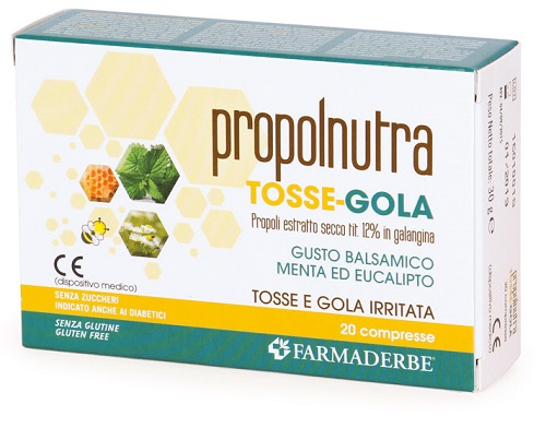 PROPOLNUTRA TOSSE GOLA 20 COMPRESSE MASTICABILI - Farmacianuova.eu