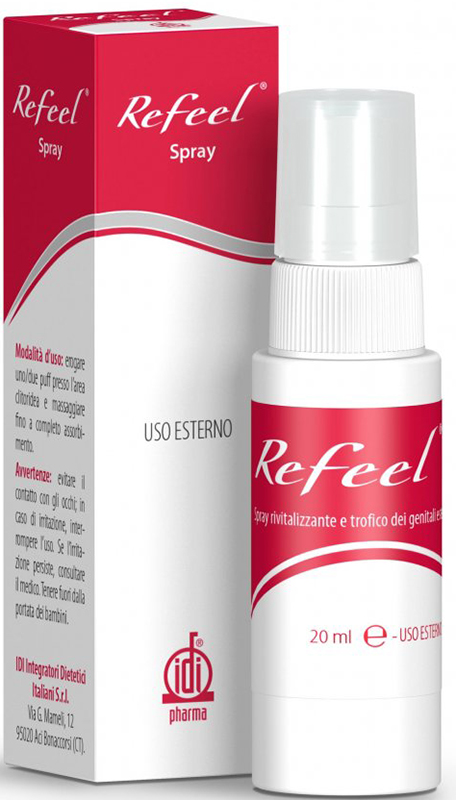 REFEEL SPRAY RIVITALIZZANTE E TROFICO DEI GENITALI ESTERNI FEMMINILI 20 ML - Farmacianuova.eu