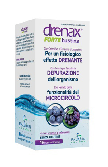 DRENAX FORTE MIRTILLO E UVA 15 BUSTINE - Farmacianuova.eu