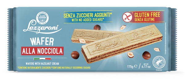ZEROLE WAFERS ALLA NOCCIOLA SENZA ZUCCHERI AGGIUNTI 175 G - Farmacianuova.eu