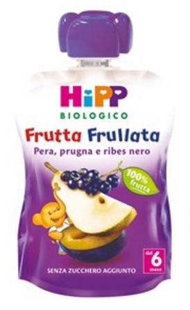 HIPP BIO FRUTTA FRULLATA PERA PRUGNA RIBES 90 G - Farmacianuova.eu