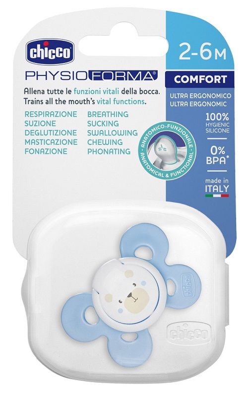 CHICCO SUCCHIETTO COMFORT BOY IN SILICONE 2-6 MESI 1 PEZZO - Farmacianuova.eu